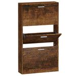 Casa si Gradina - Mobilier - Organizare si depozitare - Organizator incaltaminte - Pantofar, stejar fumuriu, 59x17x108 cm, lemn compozit - Infinity.ro
