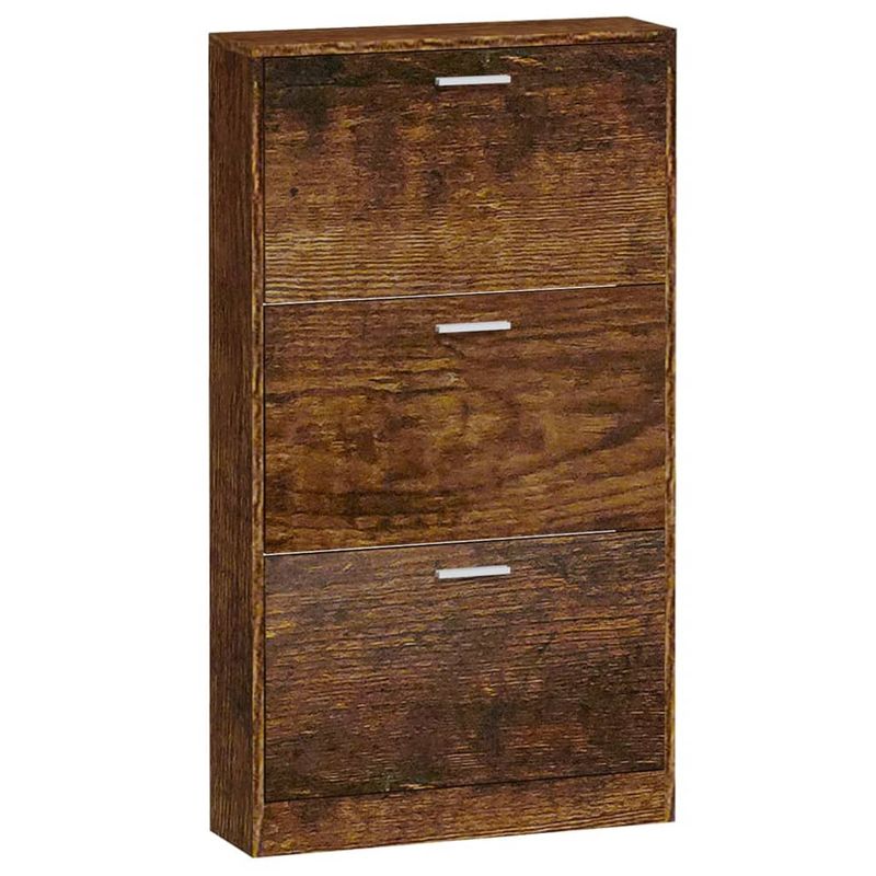 Casa si Gradina - Mobilier - Organizare si depozitare - Organizator incaltaminte - Pantofar, stejar fumuriu, 59x17x108 cm, lemn compozit - Infinity.ro