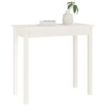 Casa si Gradina - Mobilier - Comode si corpuri - Console - Masa consola, alb, 80x40x75 cm, lemn masiv de pin - Infinity.ro