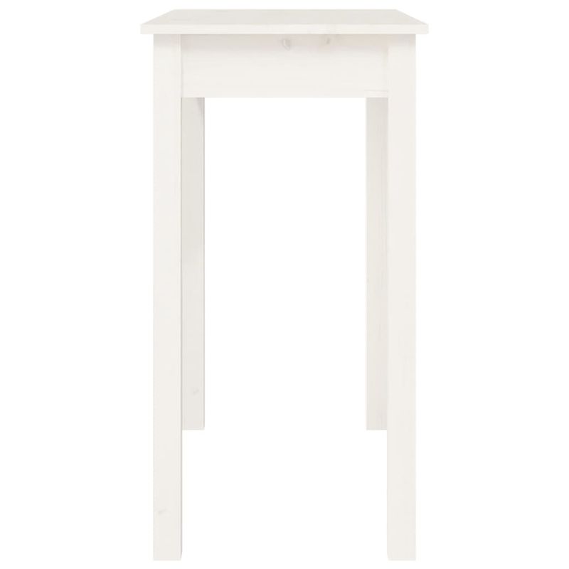 Casa si Gradina - Mobilier - Comode si corpuri - Console - Masa consola, alb, 80x40x75 cm, lemn masiv de pin - Infinity.ro