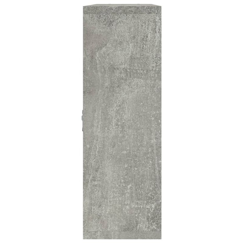 Casa si Gradina - Mobilier - Biblioteci si rafturi - Rafturi - Raft prezentare suspendat pe perete 8 compartimente, gri beton - Infinity.ro