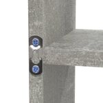 Casa si Gradina - Mobilier - Biblioteci si rafturi - Rafturi - Raft prezentare suspendat pe perete 8 compartimente, gri beton - Infinity.ro