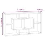 Casa si Gradina - Mobilier - Biblioteci si rafturi - Rafturi - Raft prezentare suspendat pe perete 8 compartimente, gri beton - Infinity.ro