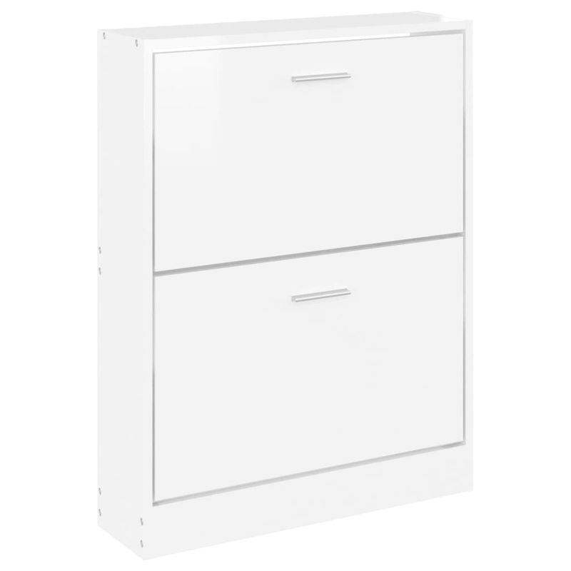 Casa si Gradina - Mobilier - Organizare si depozitare - Organizator incaltaminte - Pantofar, alb extralucios, 59x17x81 cm, lemn prelucrat - Infinity.ro