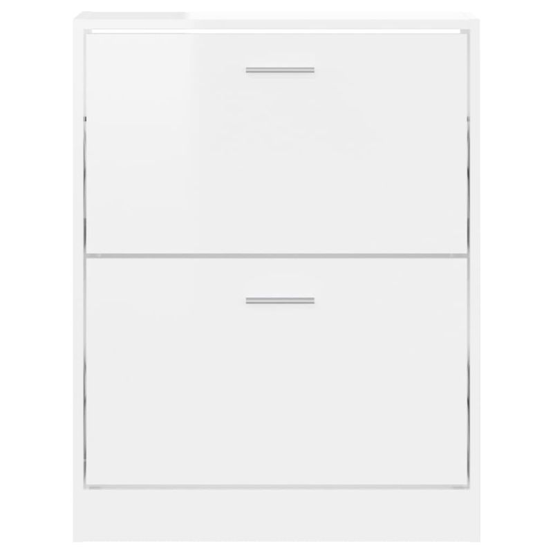 Casa si Gradina - Mobilier - Organizare si depozitare - Organizator incaltaminte - Pantofar, alb extralucios, 59x17x81 cm, lemn prelucrat - Infinity.ro