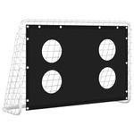 Sport si Outdoor - Sporturi de echipa - Fotbal - Porti fotbal - Poarta de fotbal cu plasa de antrenament, 184x61x122 cm, otel - Infinity.ro