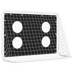 Sport si Outdoor - Sporturi de echipa - Fotbal - Porti fotbal - Poarta de fotbal cu plasa de antrenament, 184x61x122 cm, otel - Infinity.ro