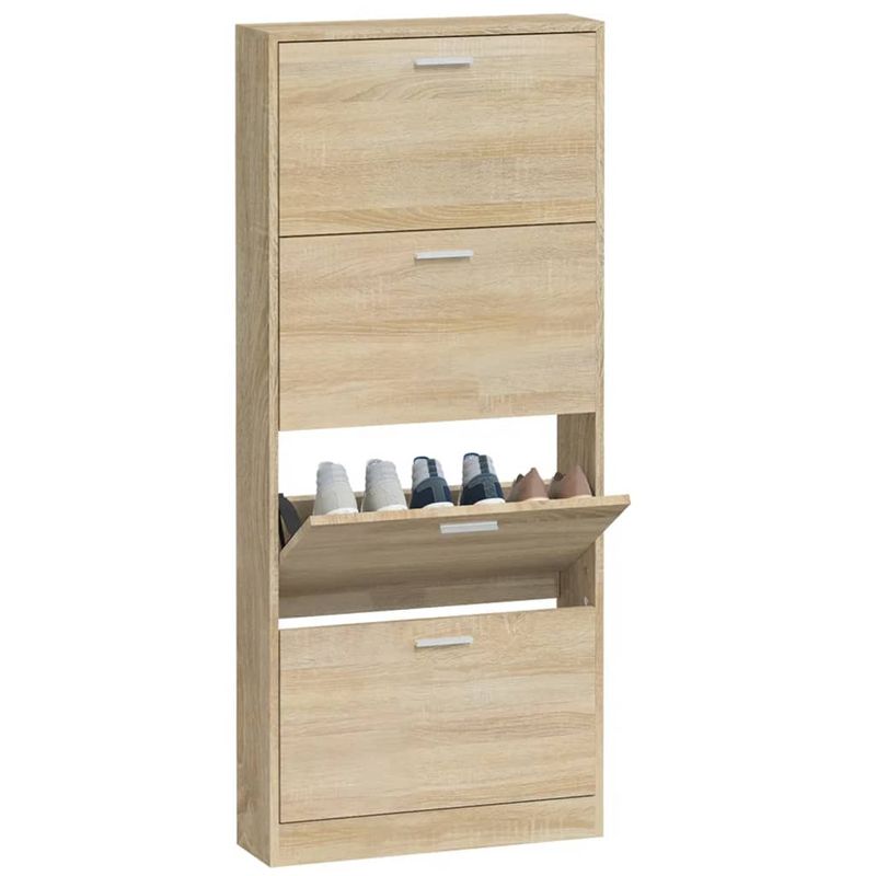 Casa si Gradina - Mobilier - Organizare si depozitare - Organizator incaltaminte - Pantofar, stejar, 59x17x150 cm, lemn prelucrat - Infinity.ro