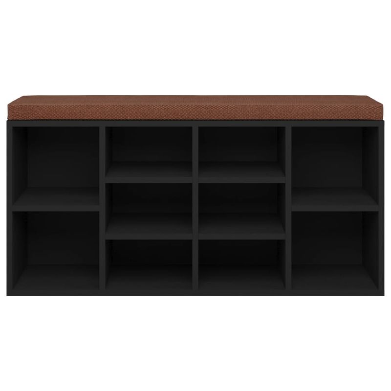 Casa si Gradina - Mobilier - Canapele si coltare - Banchete - Bancheta pantofar, negru, 103x30x48 cm, lemn prelucrat - Infinity.ro