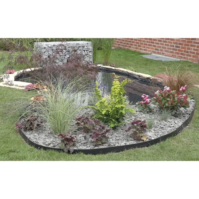 Casa si Gradina - Gradina si terasa - Garduri, panouri si accesorii - Ubbink Borduri de gradina, negru, 14cmx15m, 7mm - Infinity.ro