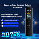 TV, Audio-Video si Foto - Portabile audio - Reportofoane - Reportofon profesional cu activare vocala, M12, 16GB, reducere de zgomot inteligenta, MP3 - Infinity.ro