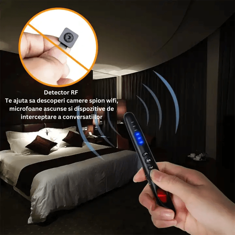 Laptop, Telefoane si Tablete - Wearables si gadgeturi - Gadgeturi - Dispozitive spionaj - Detector camere ascunse, microfoane, localizator GPS, reportofoane, autonomie mare, alarma - G718 - Infinity.ro
