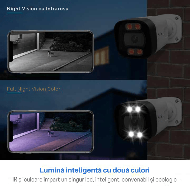 Casa si Gradina - Electrice - Smart Home - Camere de supraveghere - Sistem supraveghere video cu 8 camere Ultra HD 4K, DVR 4 canale, transmisie live - PK-8HB718 - Infinity.ro