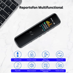 TV, Audio-Video si Foto - Portabile audio - Reportofoane - Reportofon profesional cu activare vocala, M12, 16GB, reducere de zgomot inteligenta, MP3 - Infinity.ro