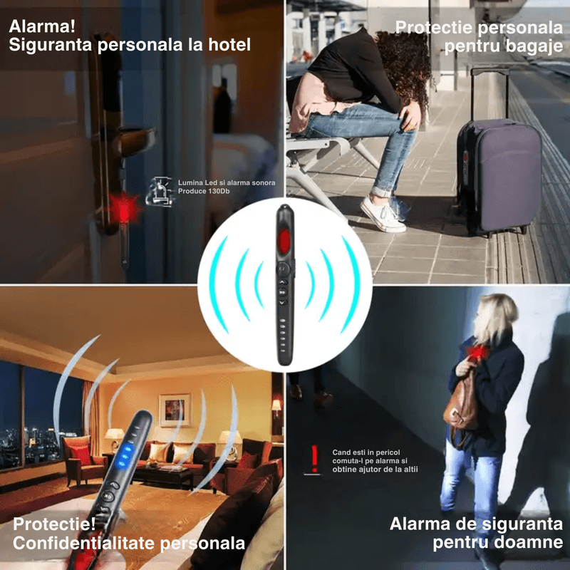 Laptop, Telefoane si Tablete - Wearables si gadgeturi - Gadgeturi - Dispozitive spionaj - Detector camere ascunse, microfoane, localizator GPS, reportofoane, autonomie mare, alarma - G718 - Infinity.ro
