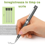 Laptop, Telefoane si Tablete - Wearables si gadgeturi - Gadgeturi - Dispozitive spionaj - Pix cu microfon ascuns, autonomie 10 ore, MP3 Player, 32GB, gri - D3191 - Infinity.ro