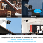 Casa si Gradina - Electrice - Smart Home - Camere de supraveghere - Sistem supraveghere video cu 8 camere Ultra HD 4K, DVR 4 canale, transmisie live - PK-8HB718 - Infinity.ro