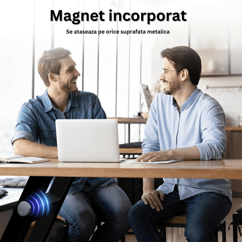 Laptop, Telefoane si Tablete - Wearables si gadgeturi - Gadgeturi - Dispozitive spionaj - Reportofon magnetic cu microfon ascuns, activare vocala, MP3 Player, 128GB, gri - ZH007 - Infinity.ro