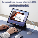 Laptop, Telefoane si Tablete - Wearables si gadgeturi - Gadgeturi - Dispozitive spionaj - Reportofon magnetic cu microfon ascuns, activare vocala, MP3 Player, 128GB, gri - ZH007 - Infinity.ro