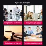 Laptop, Telefoane si Tablete - Wearables si gadgeturi - Gadgeturi - Dispozitive spionaj - Mini reportofon ascuns, K2, 32 GB, autonomie ridicata, activare vocala - Infinity.ro