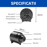 Laptop, Telefoane si Tablete - Wearables si gadgeturi - Gadgeturi - Dispozitive spionaj - Mini camera ascunsa WiFi, Full HD, night vision, unghi 140° - MR-L10 - Infinity.ro