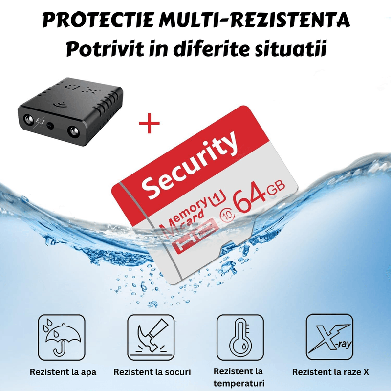 Laptop, Telefoane si Tablete - Wearables si gadgeturi - Gadgeturi - Dispozitive spionaj - Mini camera ascunsa WiFi, 4K, night vision, senzor de miscare - Infinity.ro