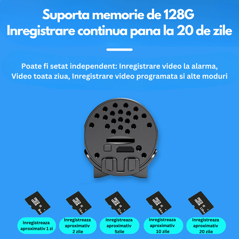 Laptop, Telefoane si Tablete - Wearables si gadgeturi - Gadgeturi - Dispozitive spionaj - Mini camera ascunsa WiFi, Full HD, night vision, unghi 140° - MR-L10 - Infinity.ro