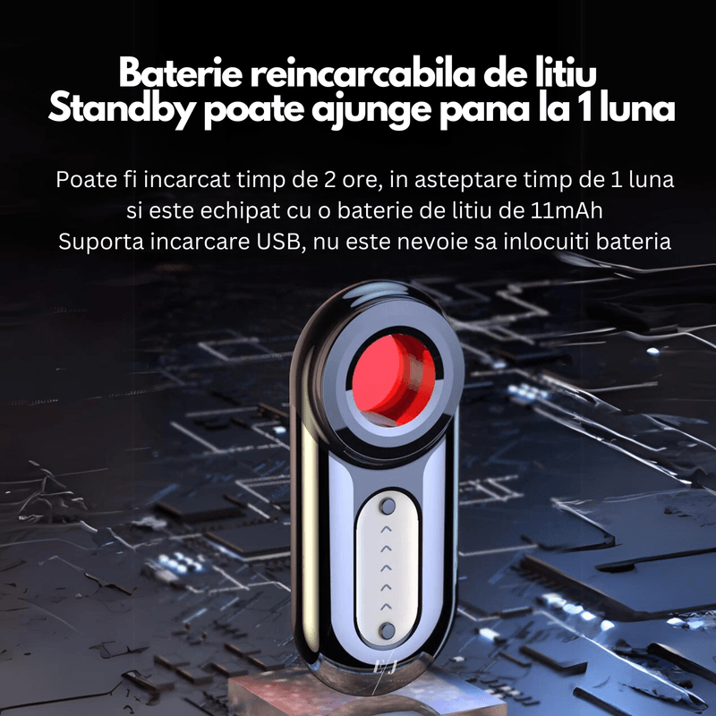 Laptop, Telefoane si Tablete - Wearables si gadgeturi - Gadgeturi - Dispozitive spionaj - Detector camere ascunse, microfoane, localizator GPS, reportofoane, autonomie mare - AK470 - Infinity.ro