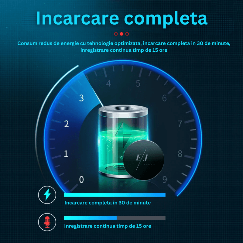 Laptop, Telefoane si Tablete - Wearables si gadgeturi - Gadgeturi - Dispozitive spionaj - Mini reportofon cu microfon ascuns, activare vocala, 16GB - Q3 - Infinity.ro