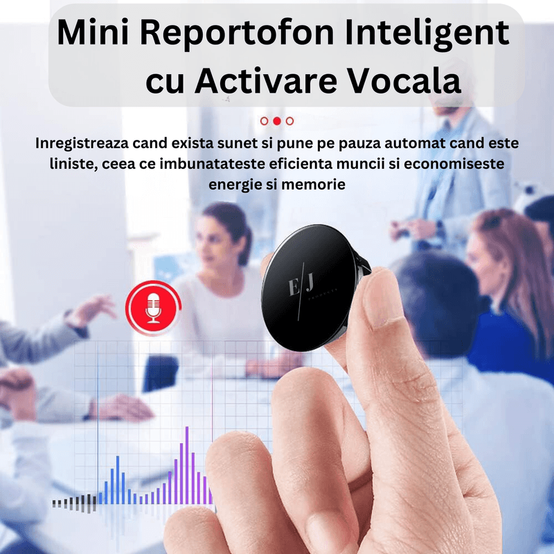 Laptop, Telefoane si Tablete - Wearables si gadgeturi - Gadgeturi - Dispozitive spionaj - Mini reportofon cu microfon ascuns, activare vocala, 16GB - Q3 - Infinity.ro