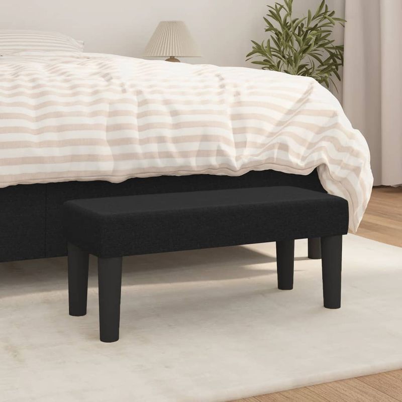 Casa si Gradina - Mobilier - Canapele si coltare - Banchete - Banca, negru, 70x30x30 cm, textil - Infinity.ro