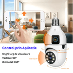 Casa si Gradina - Electrice - Smart Home - Camere de supraveghere - Camera de supraveghere inteligenta 360°, V380, PTZ WiFi, CCTV, 4 MP, aplicatie, senzor miscare - Infinity.ro
