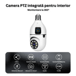 Casa si Gradina - Electrice - Smart Home - Camere de supraveghere - Camera de supraveghere inteligenta 360°, V380, PTZ WiFi, CCTV, 4 MP, aplicatie, senzor miscare - Infinity.ro