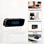 Laptop, Telefoane si Tablete - Wearables si gadgeturi - Gadgeturi - Dispozitive spionaj - Camera WI-FI ascunsa in ceas desteptator, 64 GB, infrarosu, 1080P, activare la miscare - Infinity.ro