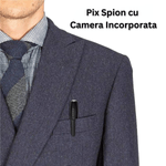 Laptop, Telefoane si Tablete - Wearables si gadgeturi - Gadgeturi - Dispozitive spionaj - Pix cu camera ascunsa si microfon, supraveghere audio si video, 32 GB - Infinity.ro