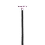 Casa si Gradina - Constructii - Feronerie si accesorii - Sfoara si lanturi - Franghie de barca, negru complet, 6 mm, 250 m, polipropilena - Infinity.ro