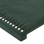 Casa si Gradina - Mobilier - Paturi si accesorii - Accesorii paturi - Tablii de pat, 2 buc, verde inchis, 80x5x78/88 cm, catifea - Infinity.ro