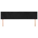 Casa si Gradina - Mobilier - Paturi si accesorii - Accesorii paturi - Tablii de pat, 2 buc, negru, 90x5x78/88 cm, catifea - Infinity.ro