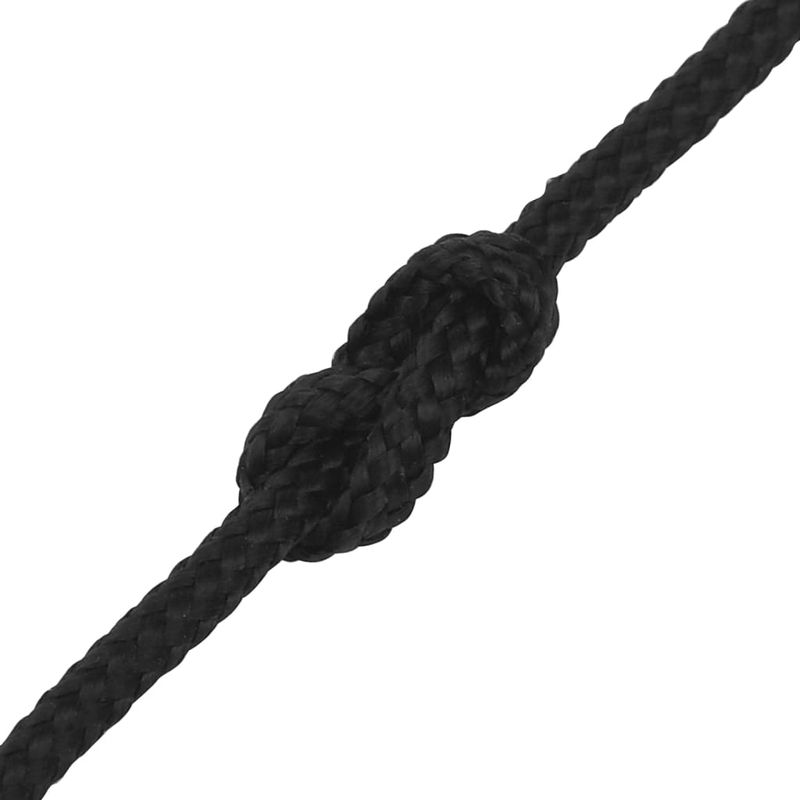 Casa si Gradina - Constructii - Feronerie si accesorii - Sfoara si lanturi - Franghie de barca, negru complet, 2 mm, 100 m, polipropilena - Infinity.ro