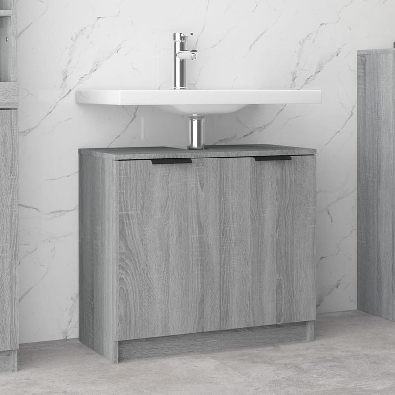 Casa si Gradina - Mobilier - Dulapuri si sifoniere - Dulapuri - Dulap de baie, sonoma gri, 64,5x33,5x59 cm, lemn prelucrat - Infinity.ro