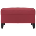 Casa si Gradina - Mobilier - Scaune si fotolii - Tabureti - Taburet, rosu vin, 70x55x41 cm, piele ecologica - Infinity.ro