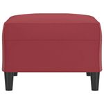 Casa si Gradina - Mobilier - Scaune si fotolii - Tabureti - Taburet, rosu vin, 70x55x41 cm, piele ecologica - Infinity.ro