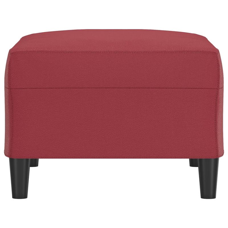 Casa si Gradina - Mobilier - Scaune si fotolii - Tabureti - Taburet, rosu vin, 70x55x41 cm, piele ecologica - Infinity.ro
