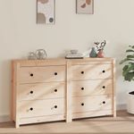 Casa si Gradina - Mobilier - Comode si corpuri - Comode - Servanta, 140x35x80 cm, lemn masiv de pin - Infinity.ro