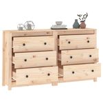 Casa si Gradina - Mobilier - Comode si corpuri - Comode - Servanta, 140x35x80 cm, lemn masiv de pin - Infinity.ro