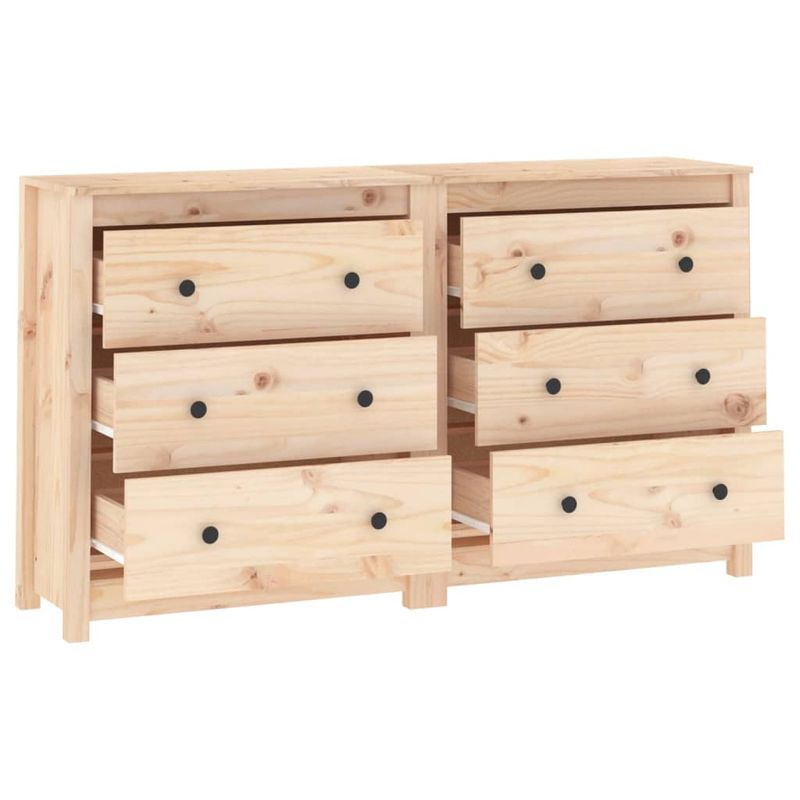 Casa si Gradina - Mobilier - Comode si corpuri - Comode - Servanta, 140x35x80 cm, lemn masiv de pin - Infinity.ro