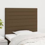 Casa si Gradina - Mobilier - Paturi si accesorii - Accesorii paturi - Tablii de pat, 2 buc, maro inchis, 80x5x78/88 cm, textil - Infinity.ro