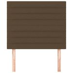 Casa si Gradina - Mobilier - Paturi si accesorii - Accesorii paturi - Tablii de pat, 2 buc, maro inchis, 80x5x78/88 cm, textil - Infinity.ro