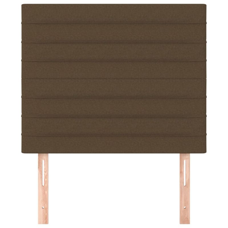 Casa si Gradina - Mobilier - Paturi si accesorii - Accesorii paturi - Tablii de pat, 2 buc, maro inchis, 80x5x78/88 cm, textil - Infinity.ro