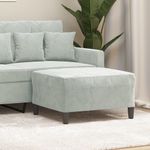 Casa si Gradina - Mobilier - Scaune si fotolii - Tabureti - Taburet, gri deschis, 70x55x41 cm, catifea - Infinity.ro